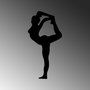 Wallity Yoga 18 Escultura de pared negra